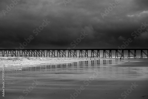 Steetley Pier, Hartlepool, County Durham, UK