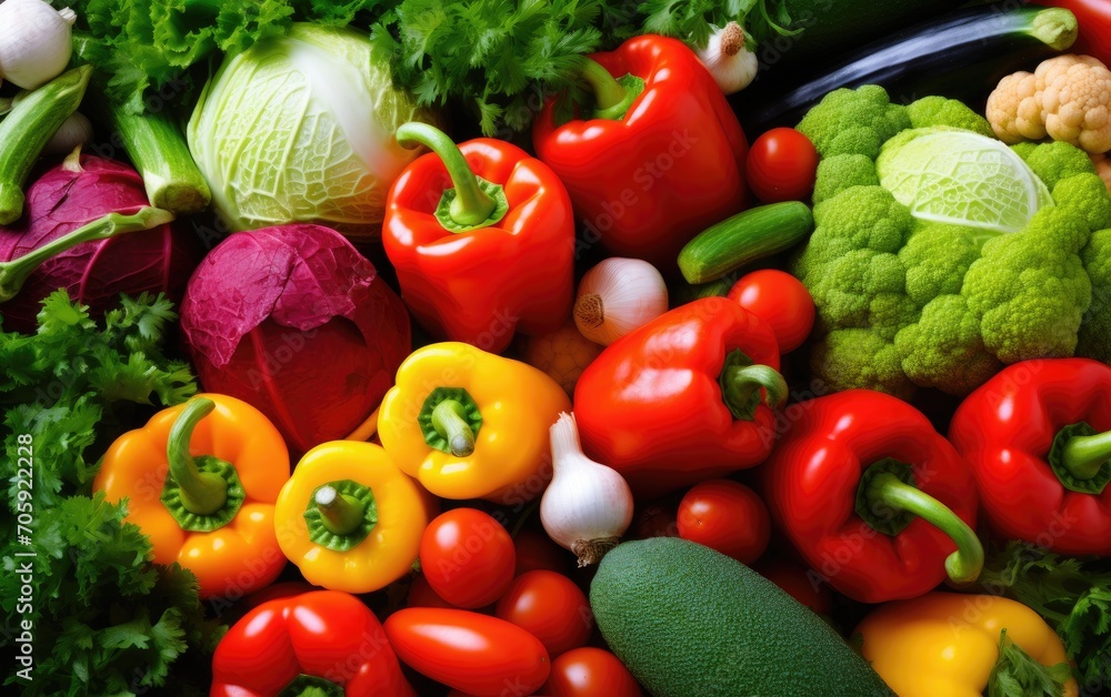 A multitude of fresh vegetable A multitude of fresh vegetable