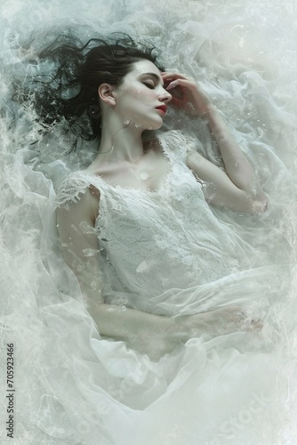sleeping beauty young woman