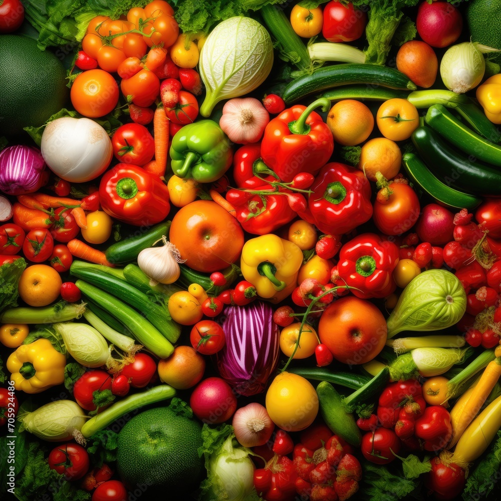 A multitude of fresh vegetable A multitude of fresh vegetable