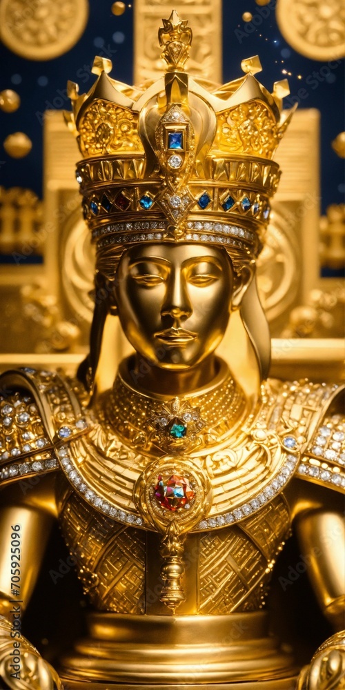 Obraz premium golden buddha statue