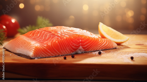 Fresh salmon meat pictures 