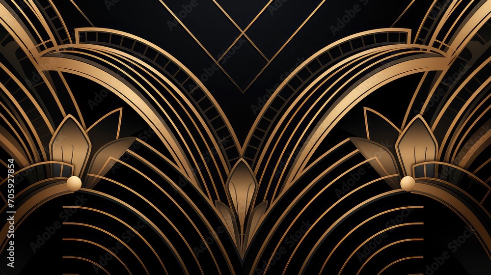 Abstract background with gold ornament. Abstract background with gold ornament.