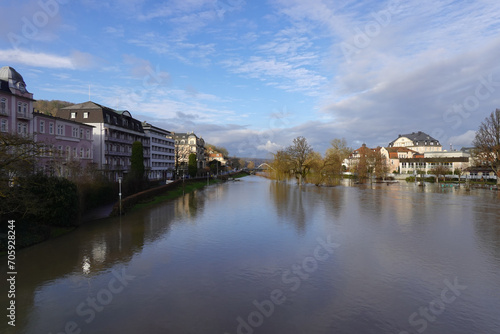 Hochwasser in der Stadt Bad Kissingen