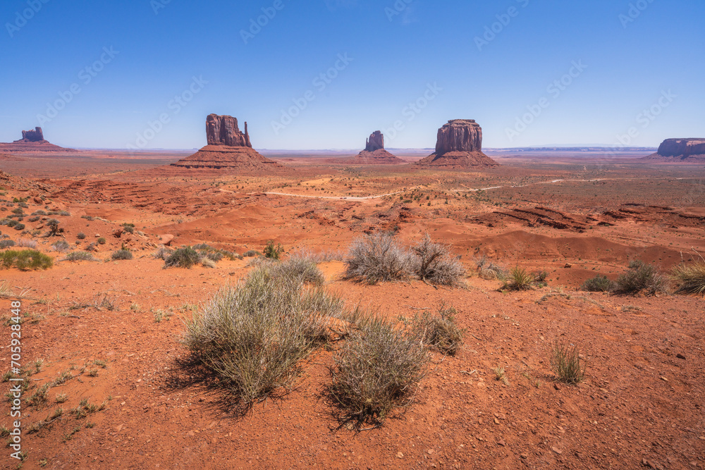hiking in the monument valley, arizona, usa hiking in the monument valley, arizona, usa