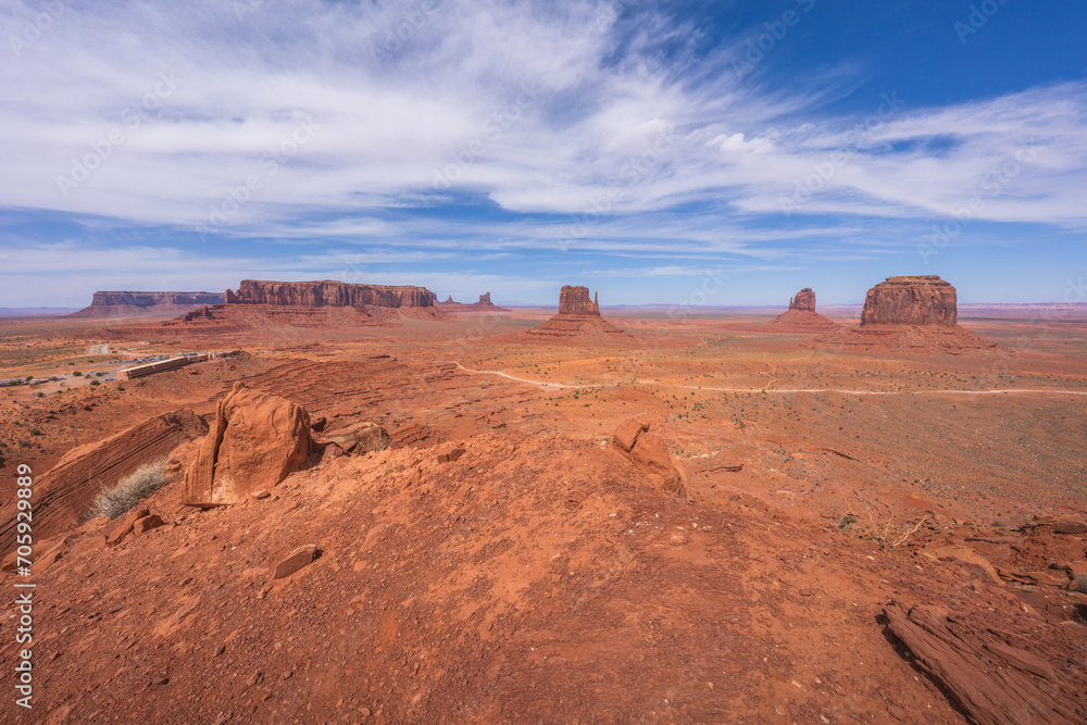 hiking in the monument valley, arizona, usa hiking in the monument valley, arizona, usa