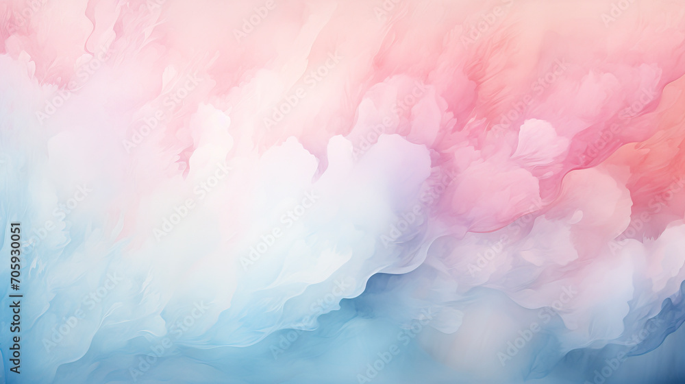 Abstract Swirls of Pastel Colors Dance created with Generative AI technology