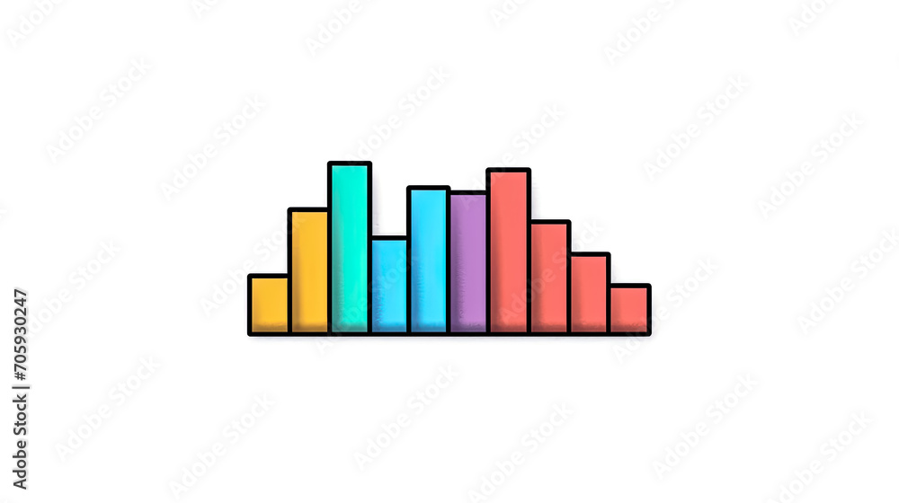 Flat chart and graph elements Flat chart and graph elements