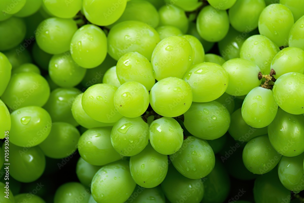 Background of ripe green grape