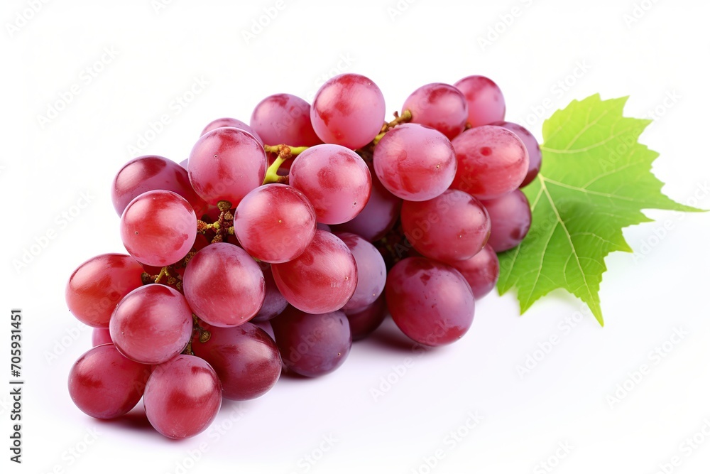 Ripe red grape isolated on white background Ripe red grape isolated on white background