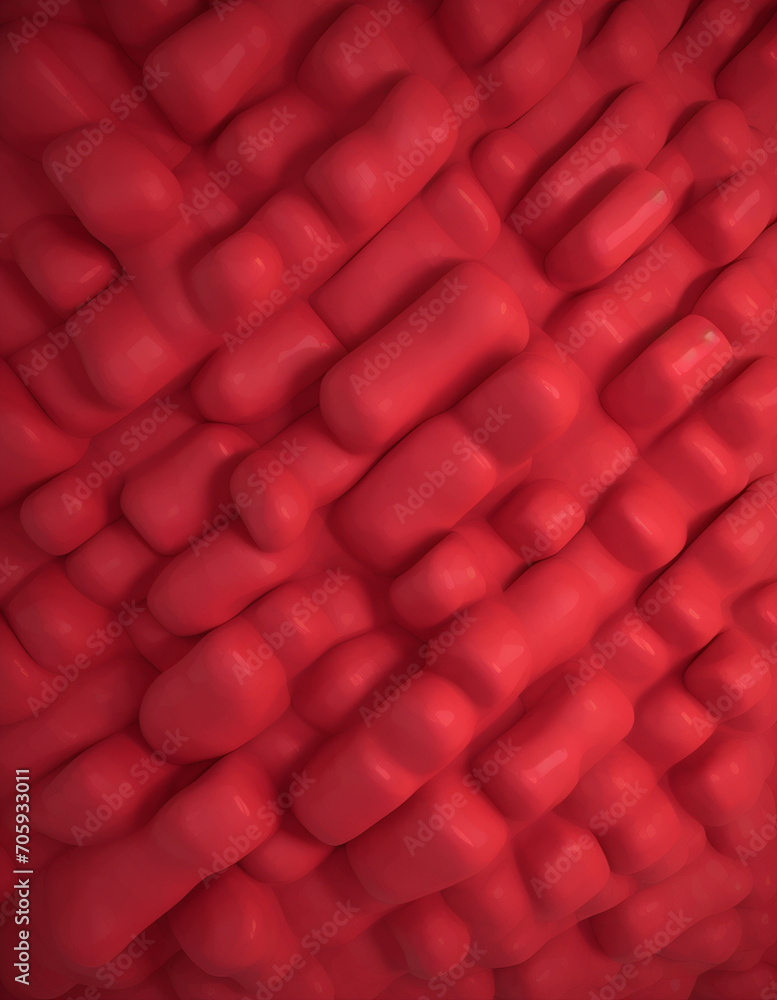 3d rendering of an abstract red multi-element background 3d rendering of an abstract red multi-element background