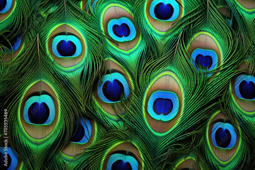 Obraz premium Peacock feathers background