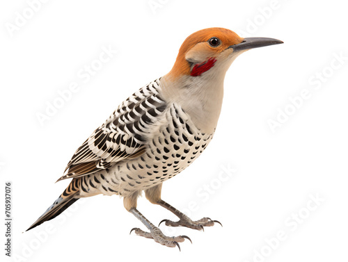 a bird with a red head