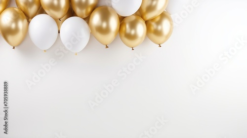background with golden balloons