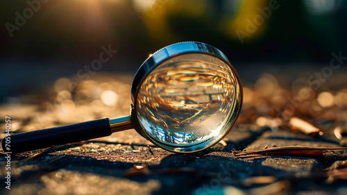 magnifier glass and magnifying glass photo