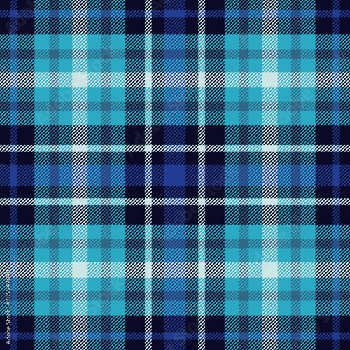 Plaid seamless pattern. Repeating checker fabric for design prints plaids. Repeated check ekose. Checks square line. Vichi cloth. Tartan repeat textile. Scottish madras flannel. Vector illustration