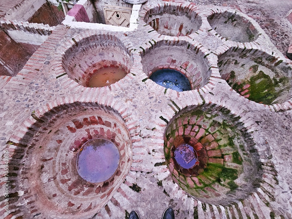 tannery in the medina of Tetouan, Morocco