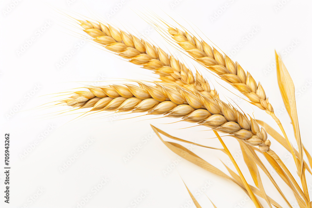 a close up of wheat - obrazy, fototapety, plakaty 