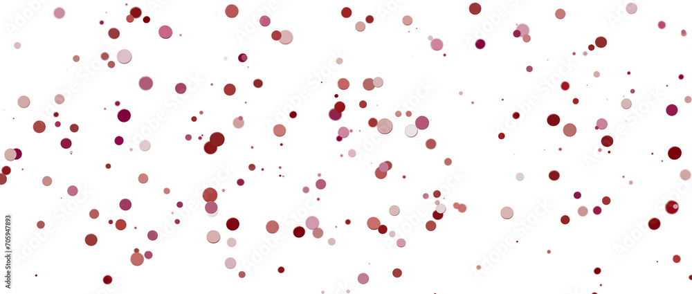 Glittering confetti on a transparent background. Holiday confetti png. red confetti falls from the sky.