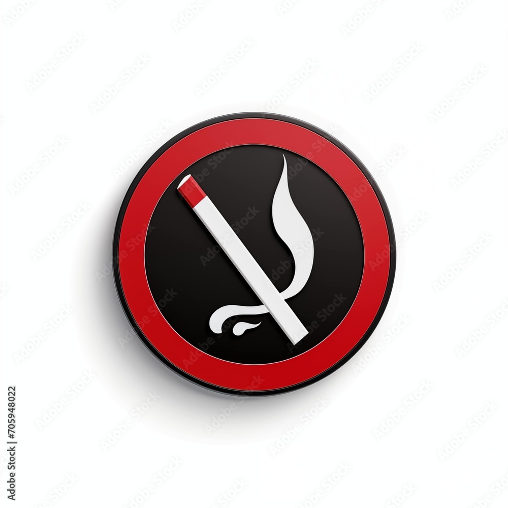 Timeless no smoking sign with a clean design Timeless no smoking sign with a clean design