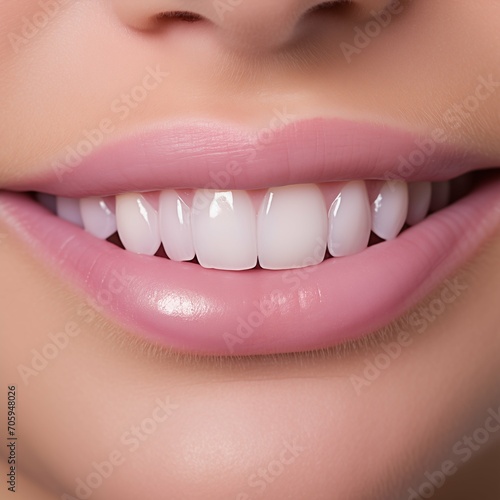 Close-up illustration of a Hollywood smile