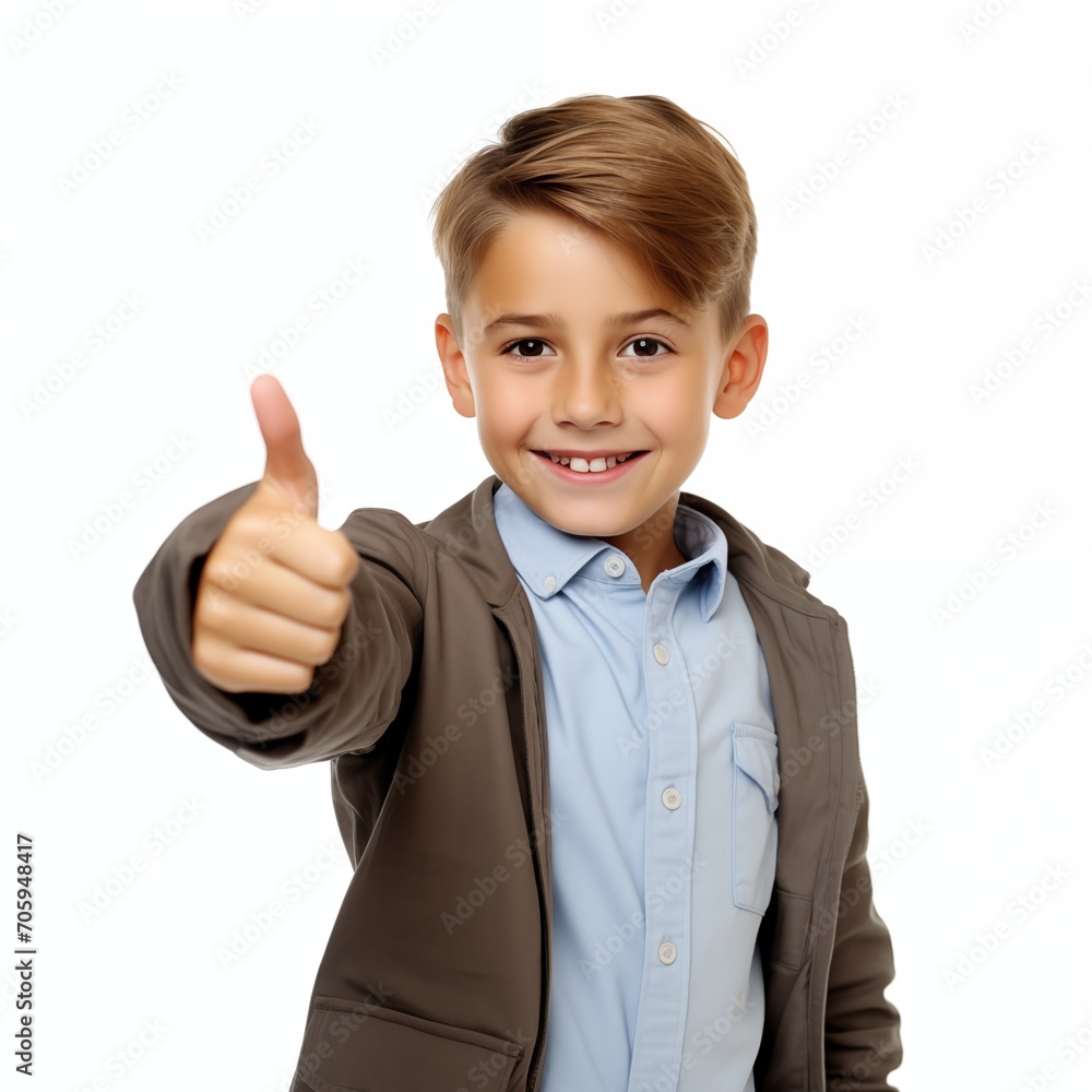 smiling schoolboy, showing thumbs up smiling schoolboy, showing thumbs up