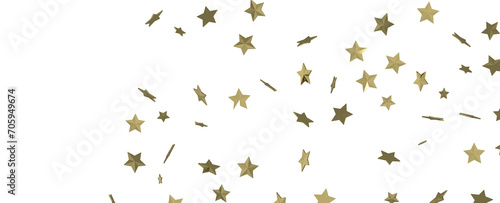 Stars - A gray whirlwind of golden snowflakes and stars. New