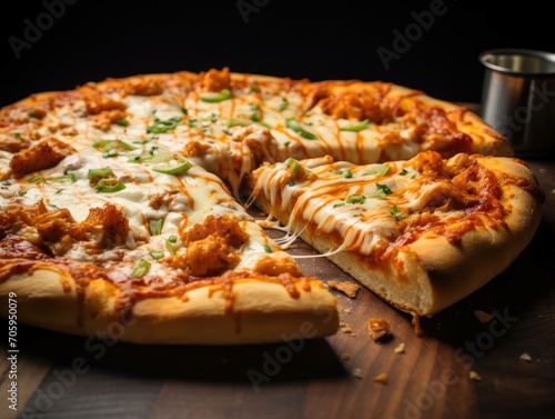Buffalo chicken pizza