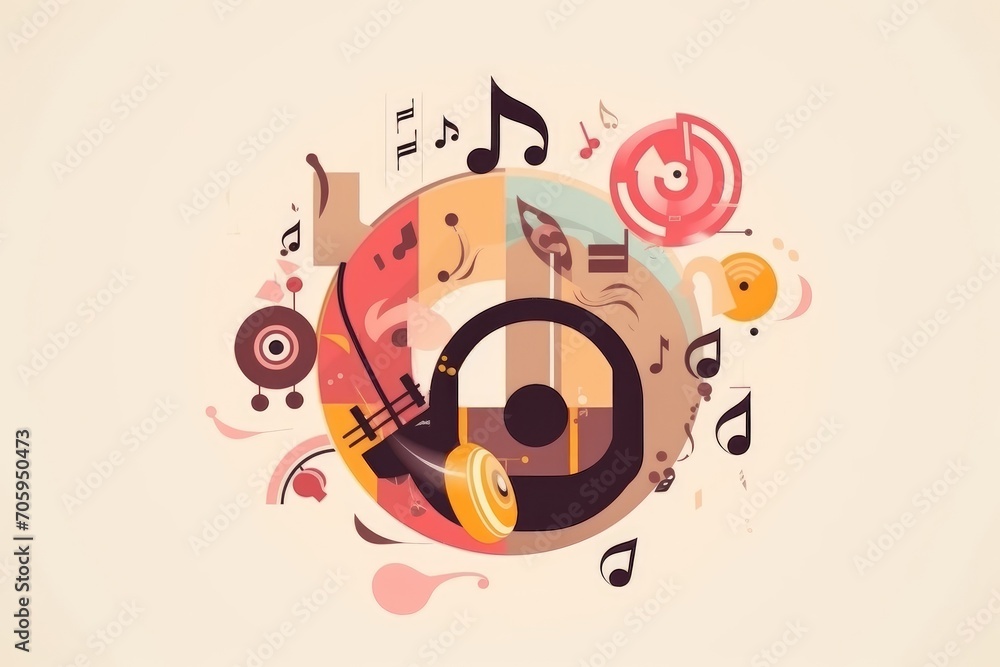 Fototapeta premium Music Concept Design