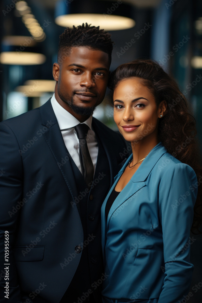 A happy and stylish couple, radiating love and joy, dressed elegantly for a romantic celebration. A happy and stylish couple, radiating love and joy, dressed elegantly for a romantic celebration.