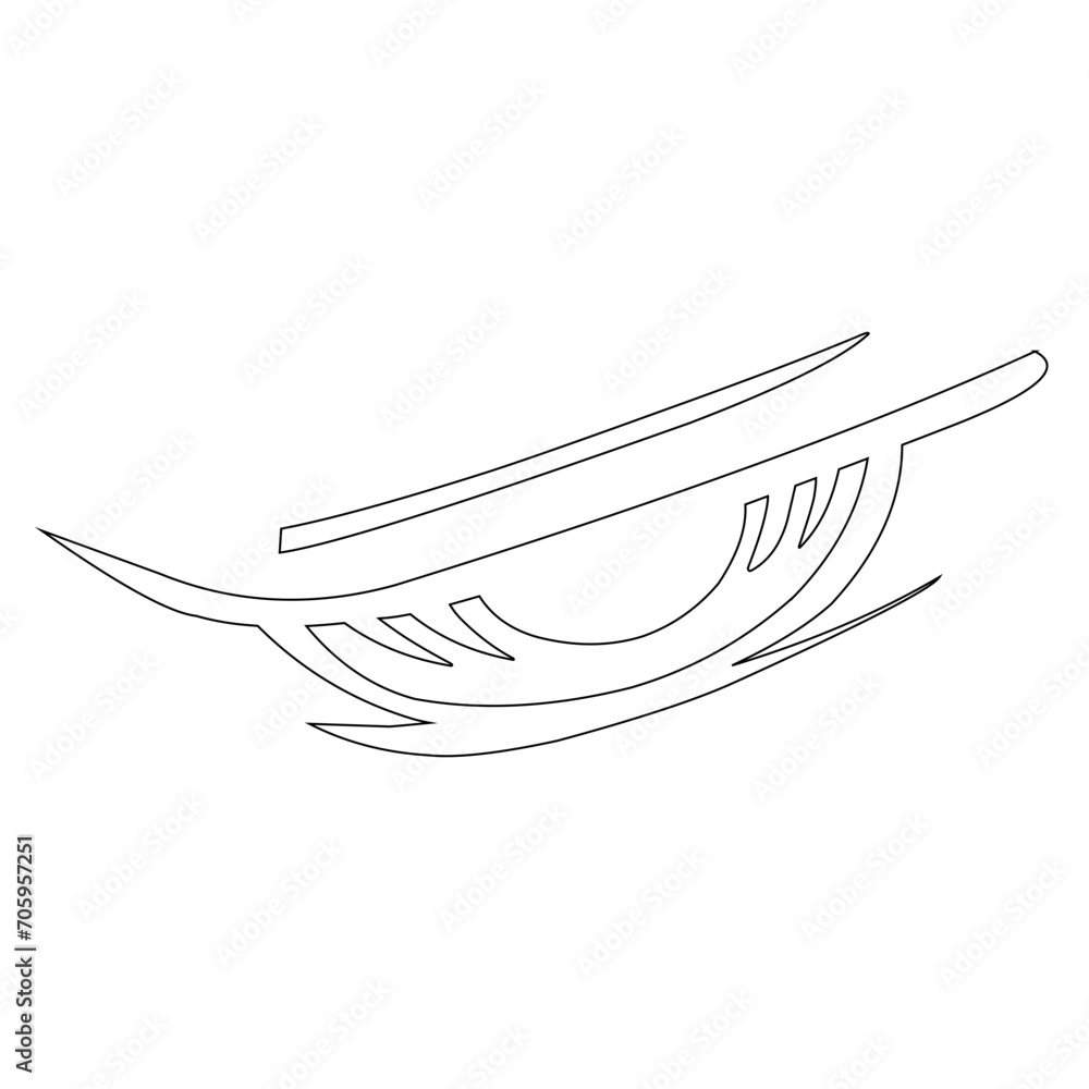 Naklejka premium Eye Line Cartoons