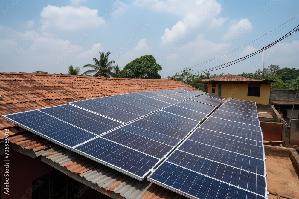 Rooftop solar panels for homes 