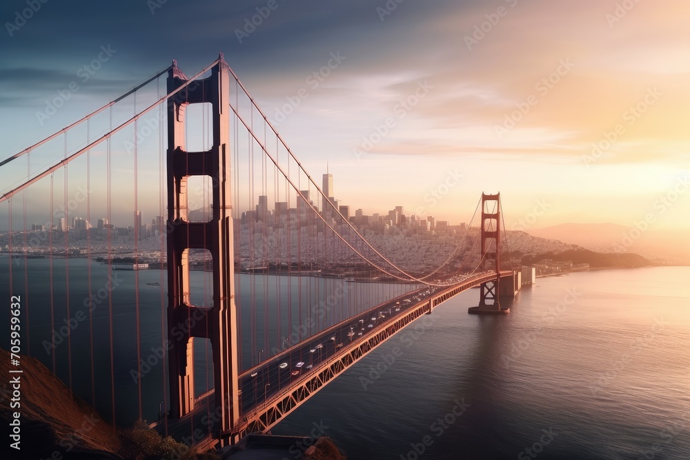 Fototapeta premium San Francisco USA romantic holiday destination 