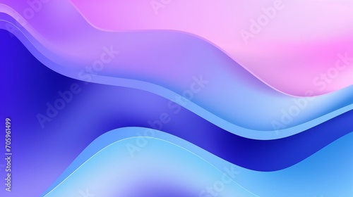 Abstract Liquid Gradient Background: Blue and Purple Fluid Color Gradient Design Template for Ads, Banner, Poster, Cover, Web AI Generated