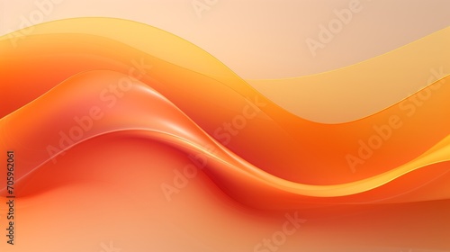 Minimalistic Clean Orange Wave Background AI Generated