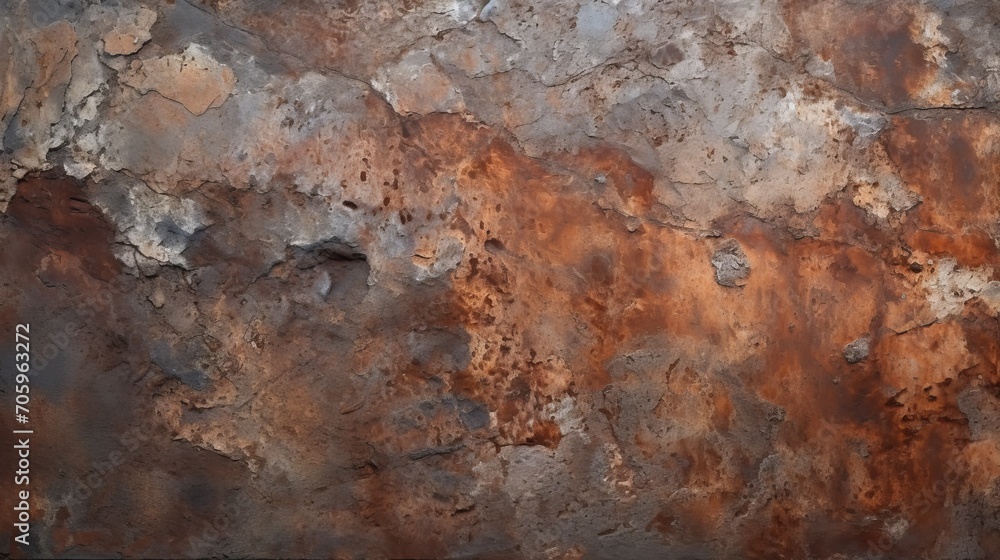 Minimalistic Rusty Stone or Metal Surface Texture AI Generated