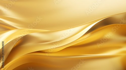 Minimalistic Gold Foil Background with Light Reflections AI Generated