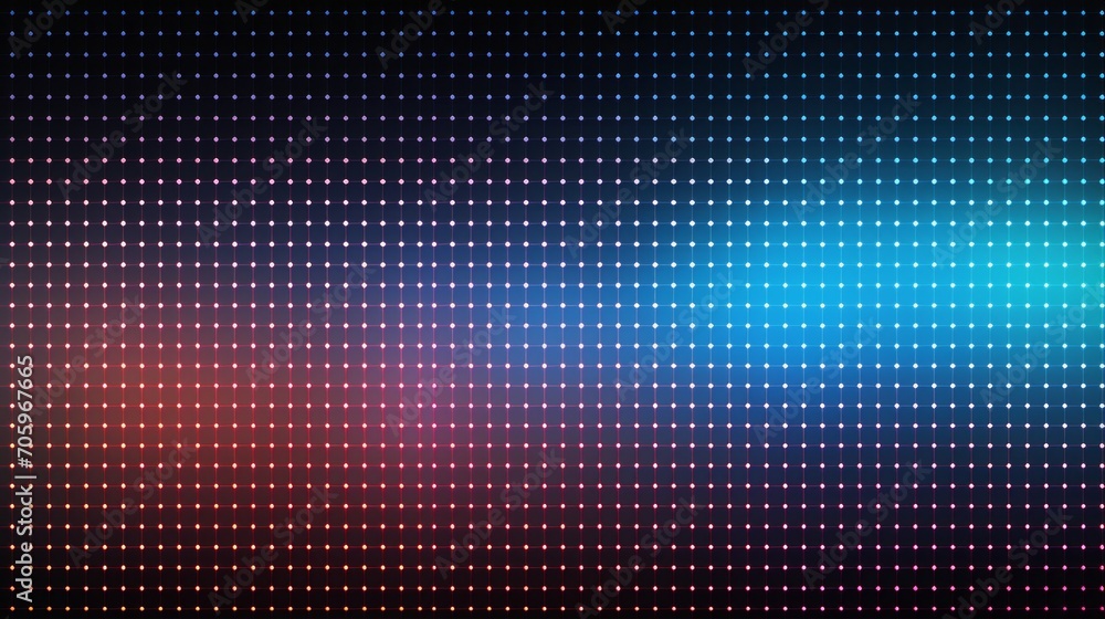 Colorful Pixel Textured Display on LED Screen AI Generated