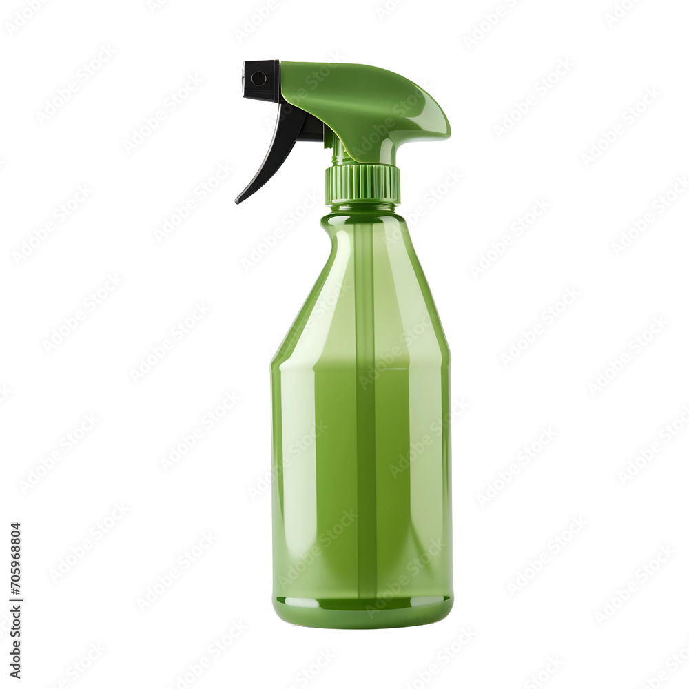 GREEN_SPRAYER_BOTTLE isolated on white and transparent background GREEN_SPRAYER_BOTTLE isolated on white and transparent background
