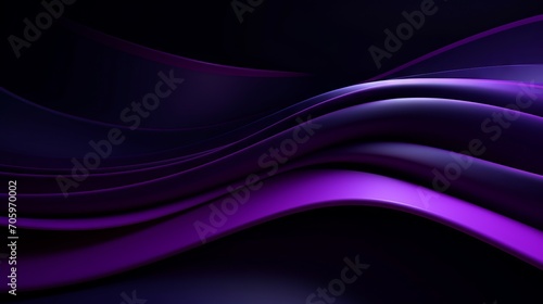Purple Techno Abstract Background with Overlapping Layers and Glowing Lines AI Generated