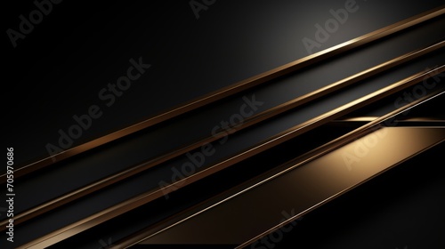 Abstract Black and Gold Luxury Background AI Generated AI Generated