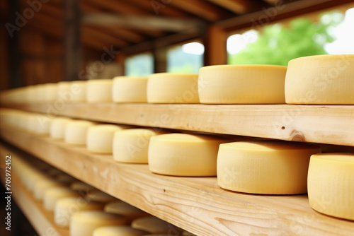 Process of cheese production at a factory, highlighting craftsmanship and dedication involved