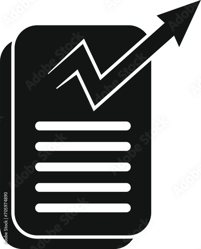 Finance papers icon simple vector. Fusion direct customer. Service business