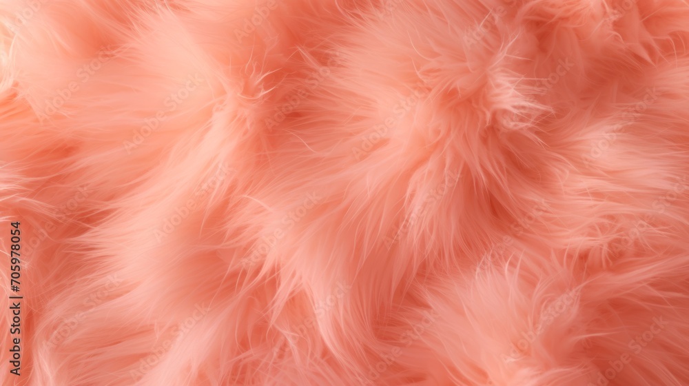 Trendy vibrant Peach soft fur texture. Fashionable color. Dyed animal fur. Concept is Softness, Comfort and Luxury. Can be used as Background, Fashion, Textile, Interior Design. Fluffy backdrop Trendy vibrant Peach soft fur texture. Fashionable color. Dyed animal fur. Concept is Softness, Comfort and Luxury. Can be used as Background, Fashion, Textile, Interior Design. Fluffy backdrop