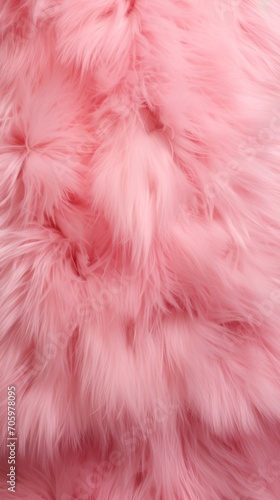 Close-up of a Glamour vibrant pink texture of soft fur. Dyed animal fur. Concept is Softness, Comfort and Luxury. Can be used as Background, Fashion, Textile, Interior Design. Vertical format