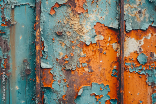 Rusted metal background, an image showcasing a rusted metal surface with peeling paint, corrosion, and distressed textures.