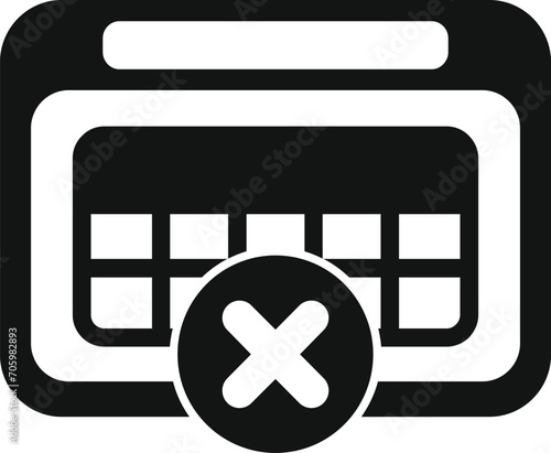 Calendar time filter content icon simple vector. Smart database. Work creative idea