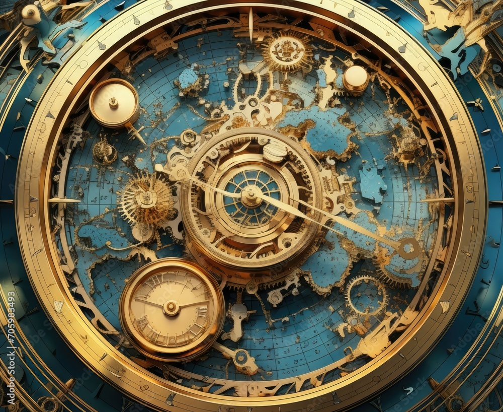 Travel back in time with an AIgenerated vintage world map that