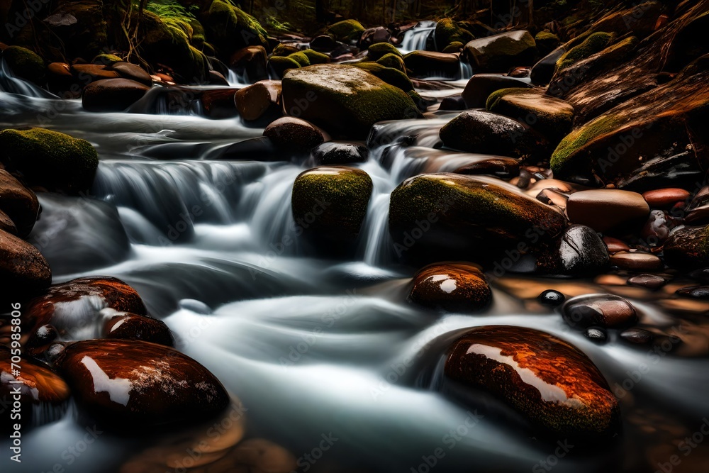 Fototapeta premium waterfall in the mountains