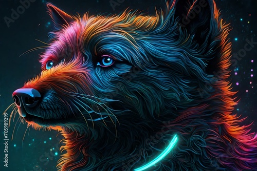 portrait of a dog with a ball